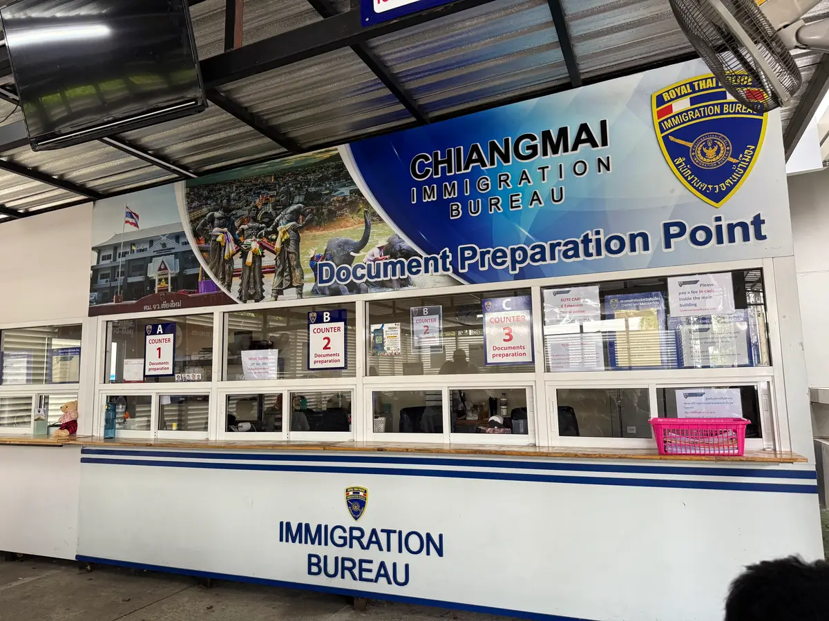 Document Preparation Point window with numbered windows and an Immigration Bureau counter.